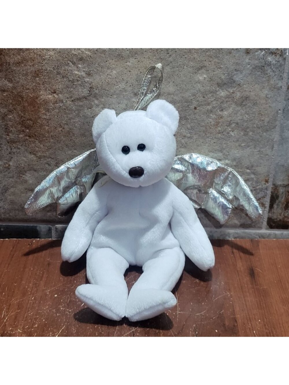 Ty Beanie Baby Halo II Angel Bear Plush Toy 2000 Stuffed Animal